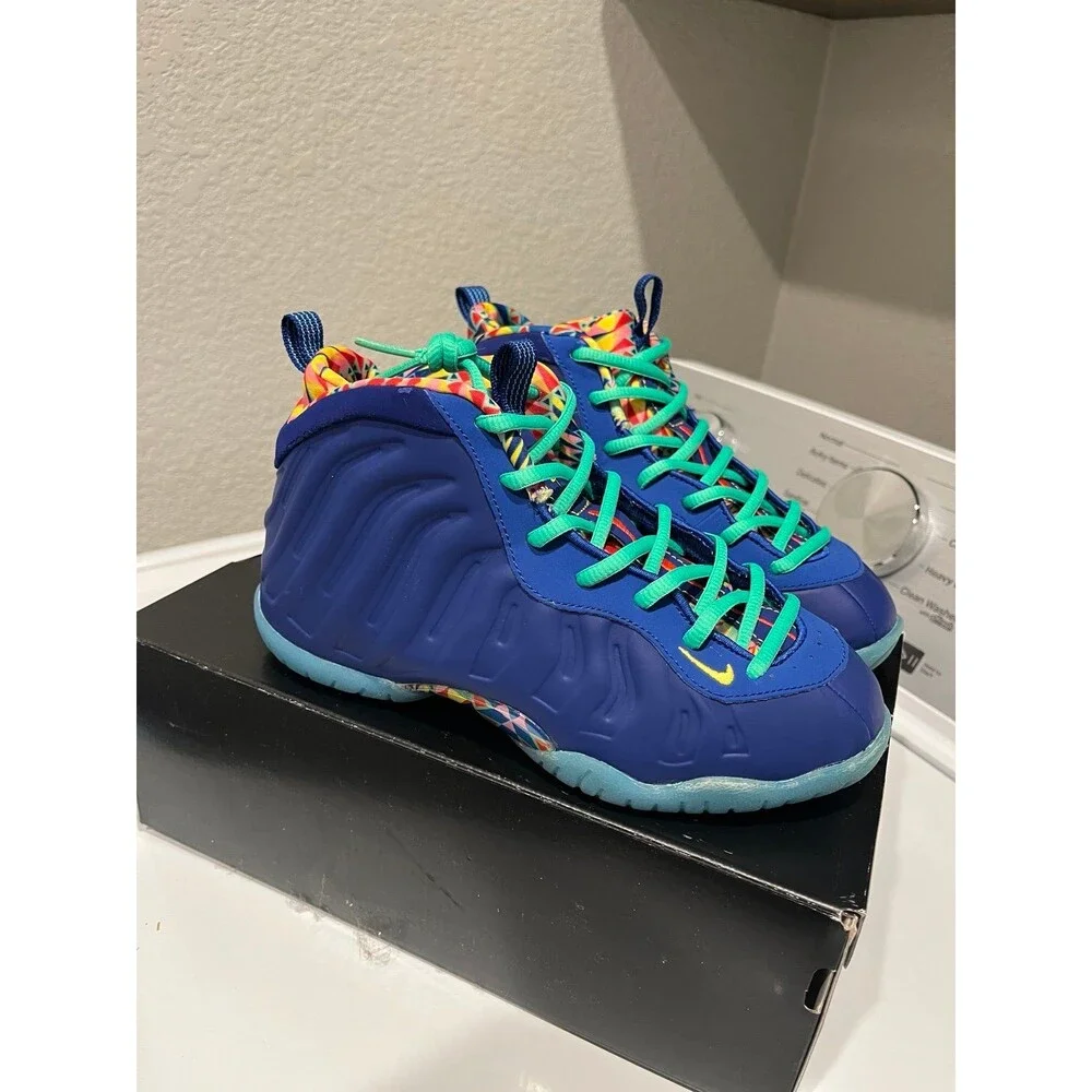 Nike Little Foamposite One ASW Deep Royal Blue Youth Size 2.5Y DZ5192-400 Shoes